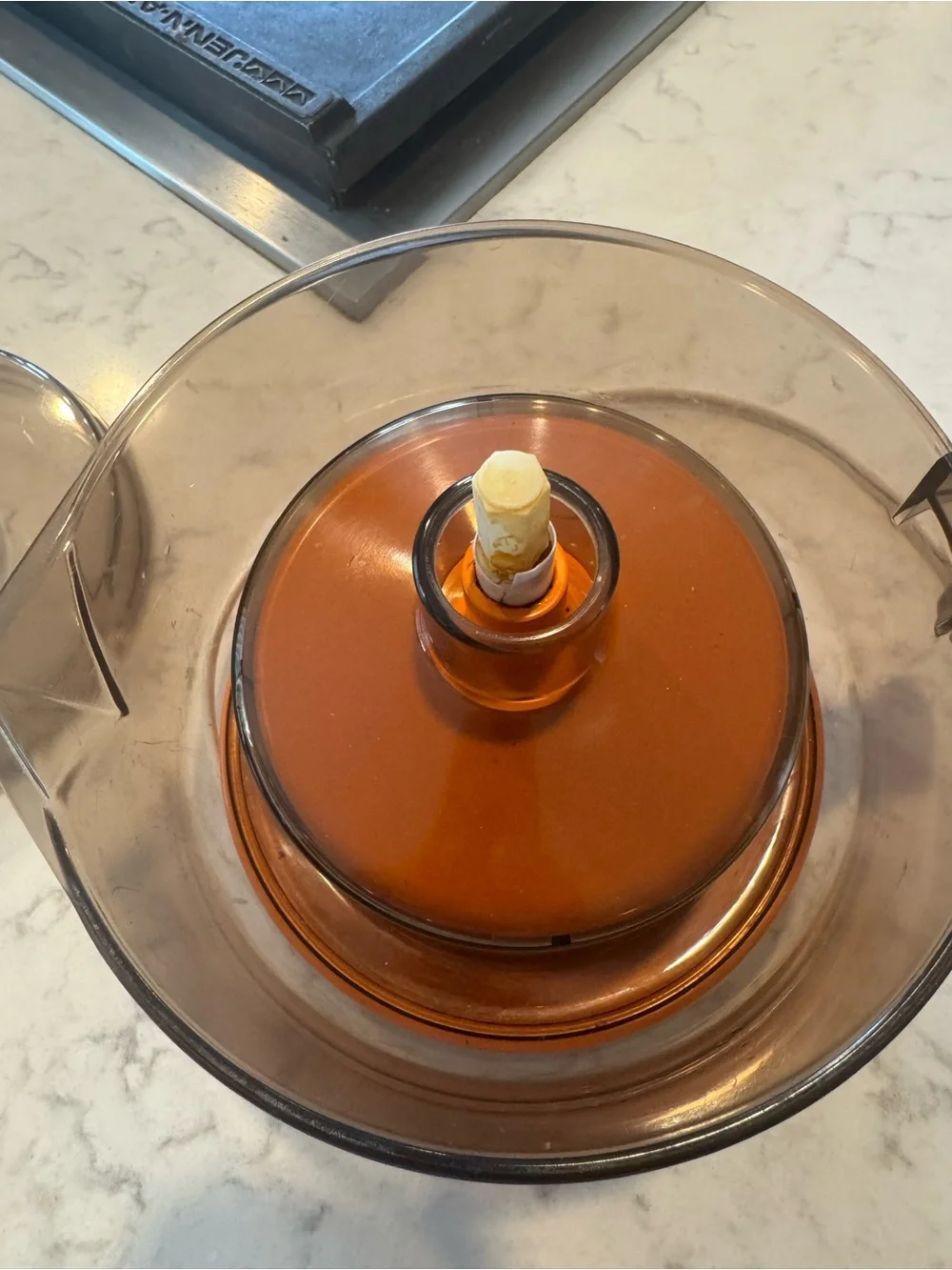 General Electric Orange & White Electric Food Grinder
